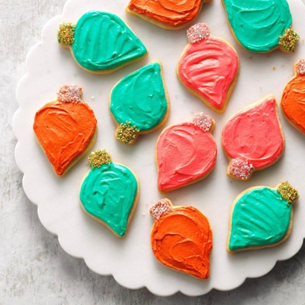 Frosted cutout sugar cookies