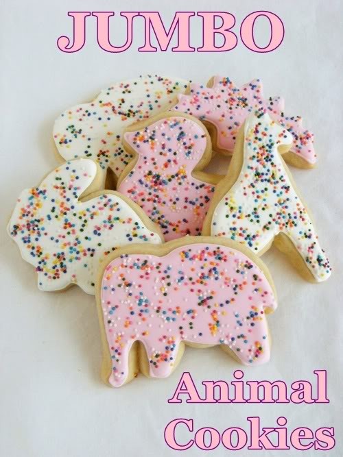 Frosted (jumbo) animal cookies