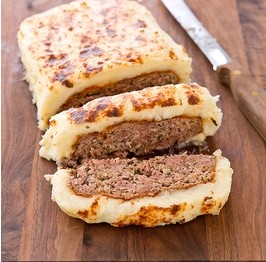 Frosted meatloaf