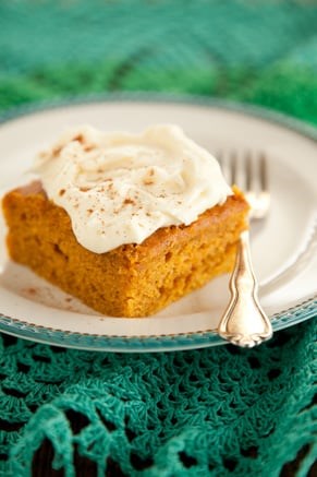 Frosted pumpkin bars