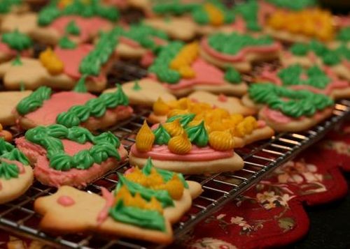Frosted sugar cookies