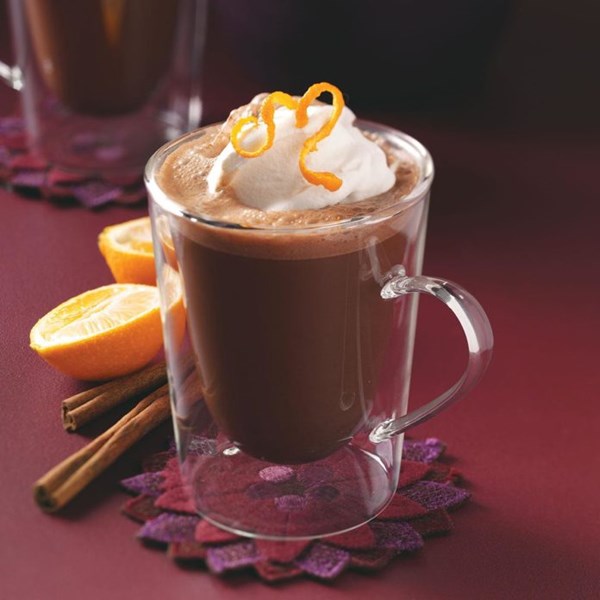 Frothy Mexi-mocha coffee