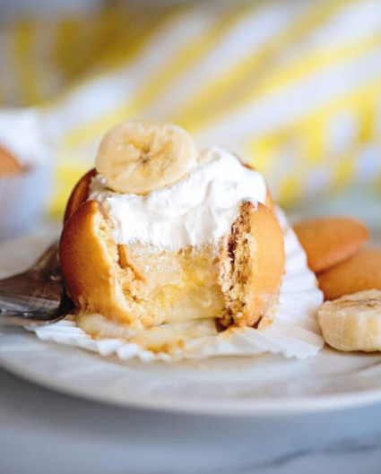 Frozen banana puddings