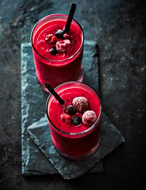 Frozen berry smoothie