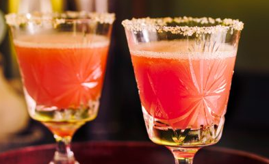 Frozen blood orange margarita (Margarita oren coch drwy rew)