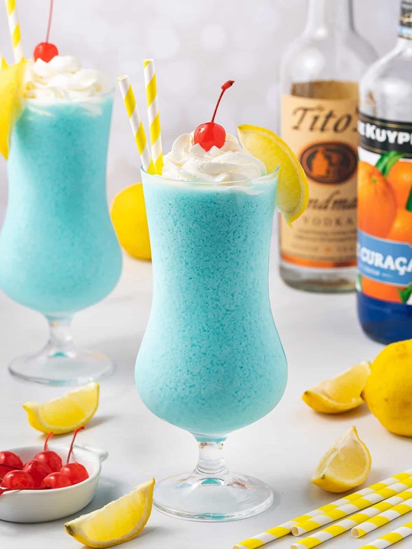 Frozen blue lagoon