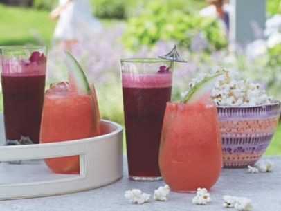 Frozen blueberry daiquiris