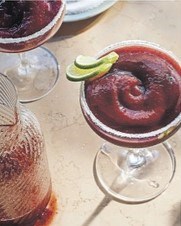 Frozen cherry Margaritas