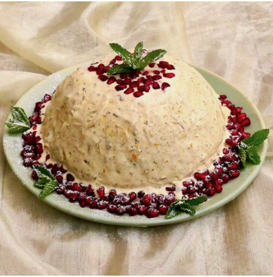 Frozen Christmas pudding