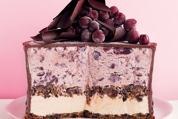 Frozen Christmas pudding cake