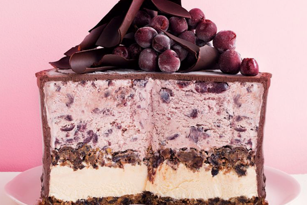 Frozen Christmas pudding cake