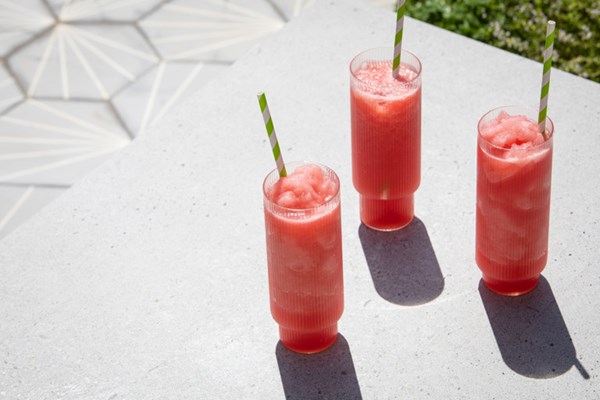 Frozen elderflower and watermelon daiquiri