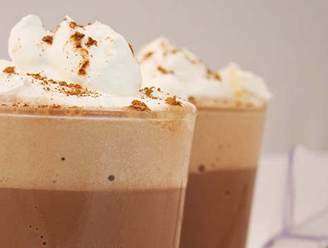 Frozen hot chocolate