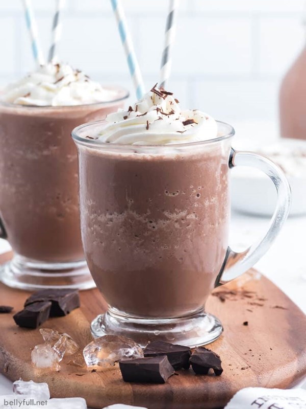 Frozen hot chocolate