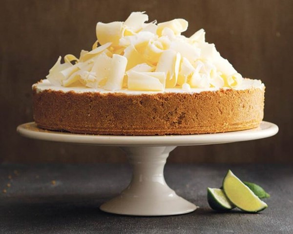 Frozen Key lime white chocolate mousse cake