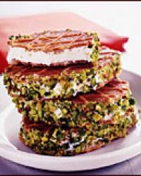 Frozen lemon cream sandwiches