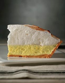 Frozen lime meringue pie