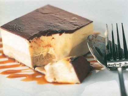 Frozen orange and espresso mousse