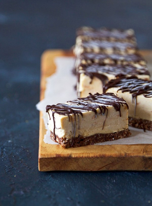 Frozen peanut butter cheesecake bars