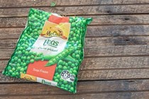 Frozen peas - stove top method