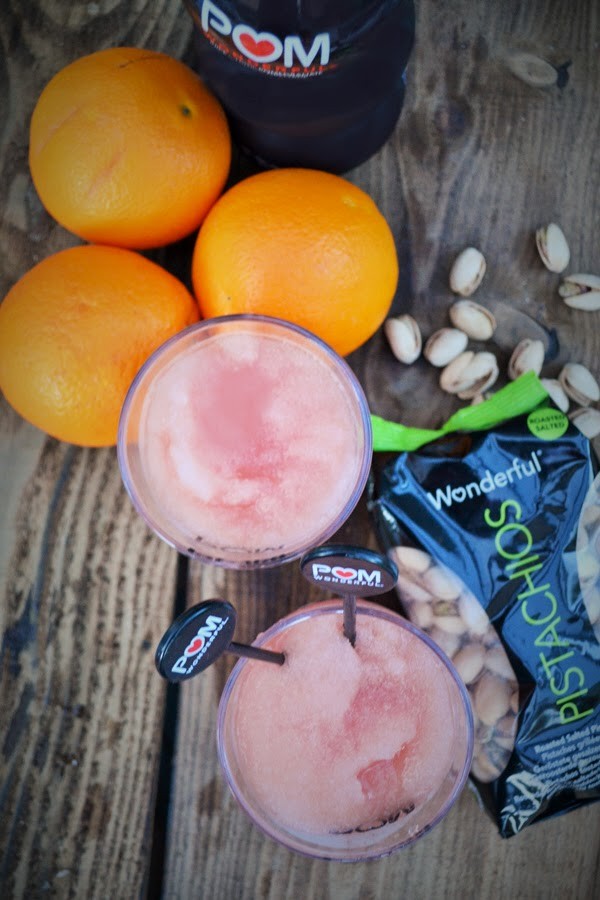 Frozen Pom orange tequila cocktails