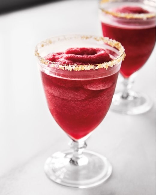 Frozen pomegranate margaritas