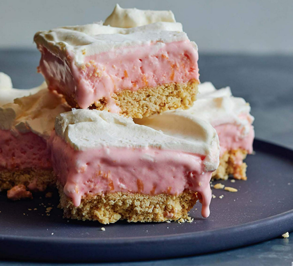 Frozen salted grapefruit pie bars