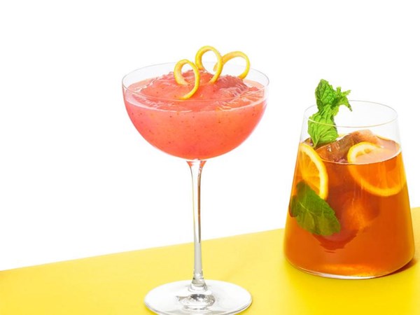 Frozen strawberry-gin lemonade
