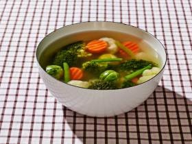 Frozen vegetable soup