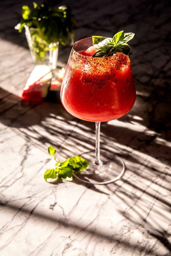 Frozen watermelon spritz