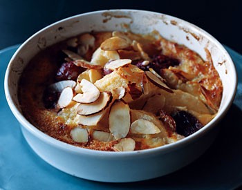 Fruit-and-almond gratins