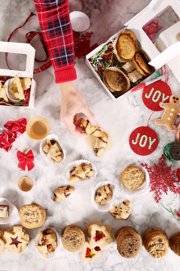 Fruit cake rugelach cookies