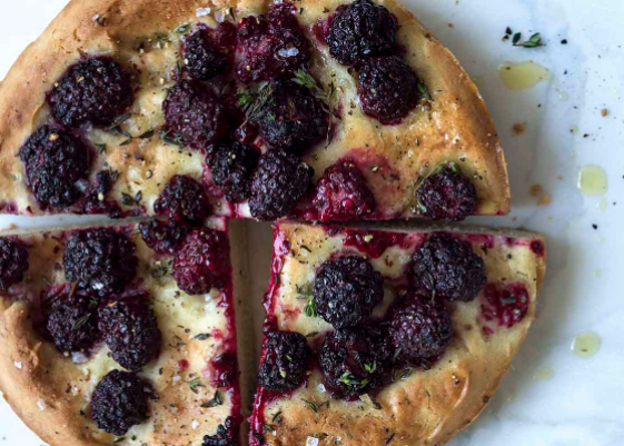Fruit focaccia