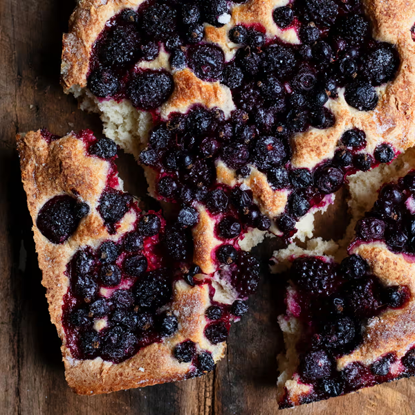 Fruit focaccia