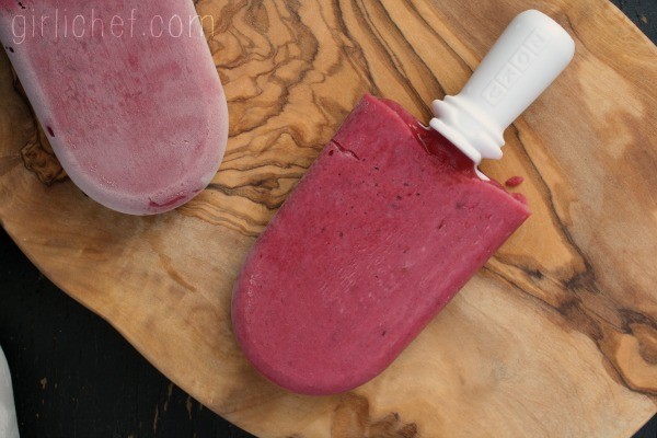 Fruit 'n buttermilk ice pops