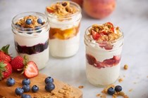 Fruit-on-the-bottom yogurt cups