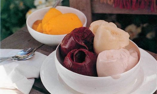 Fruit sorbets