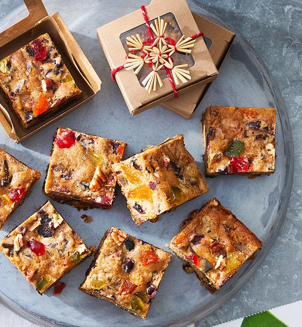 Fruitcake cookie bars