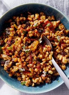 Fruited farro salad