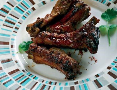 Fruity baked spare ribs