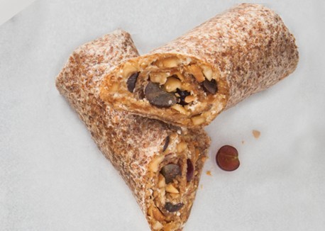 Fruity peanut butter wrap