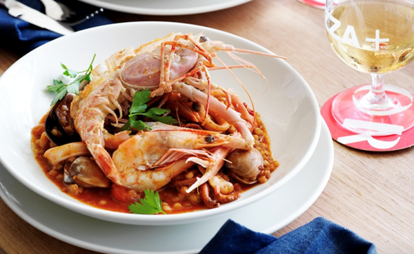 Frutti di mare with fregola
