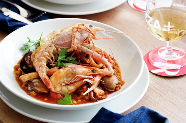 Frutti di mare with fregola