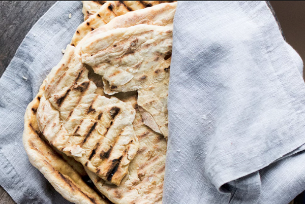Frying pan yoghurt flatbreads