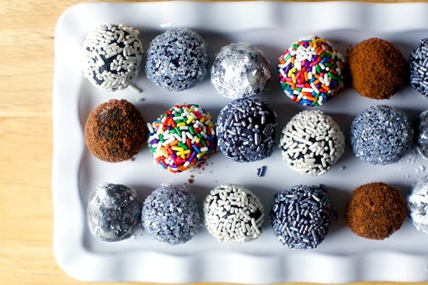 Fudgy bourbon balls