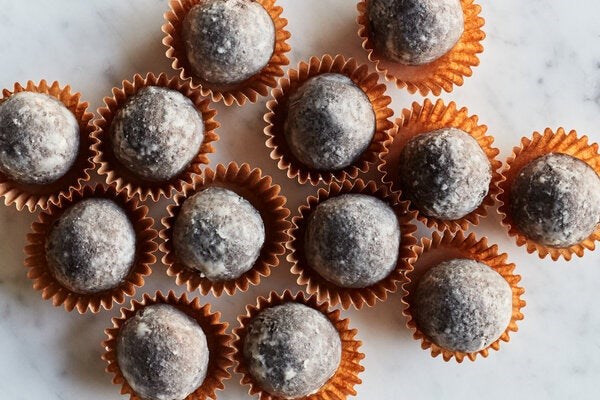 Fudgy bourbon balls