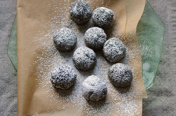 Fudgy bourbon balls