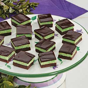 Fudgy mint squares 