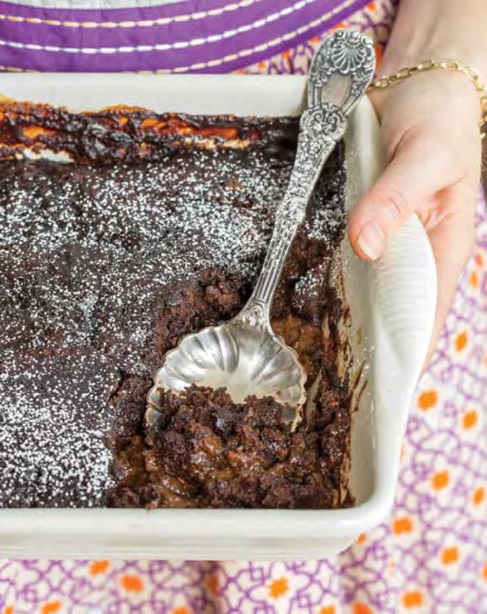 Fudgy mocha pudding cake