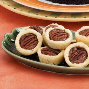Fudgy pecan tartlets